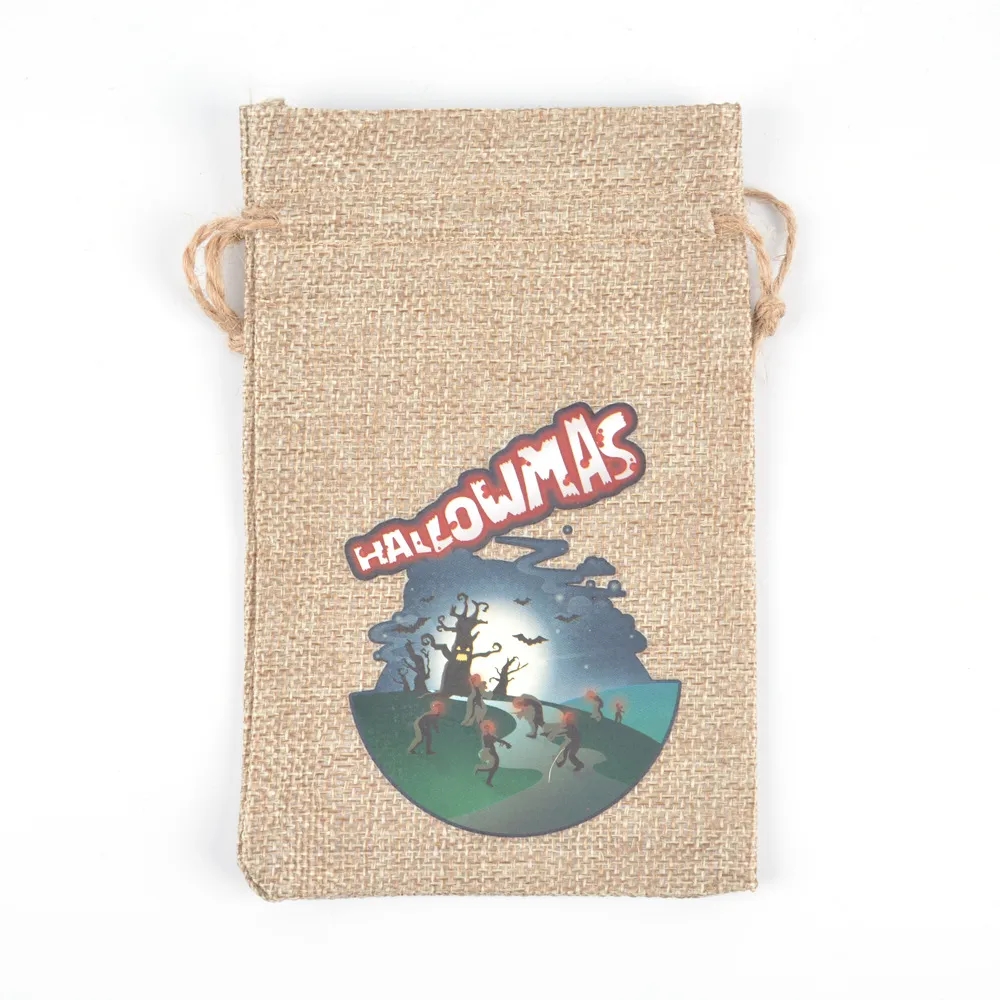 Burlap Drawstring Bag 3.94x5.91x1.18 Inch Compact Size 15