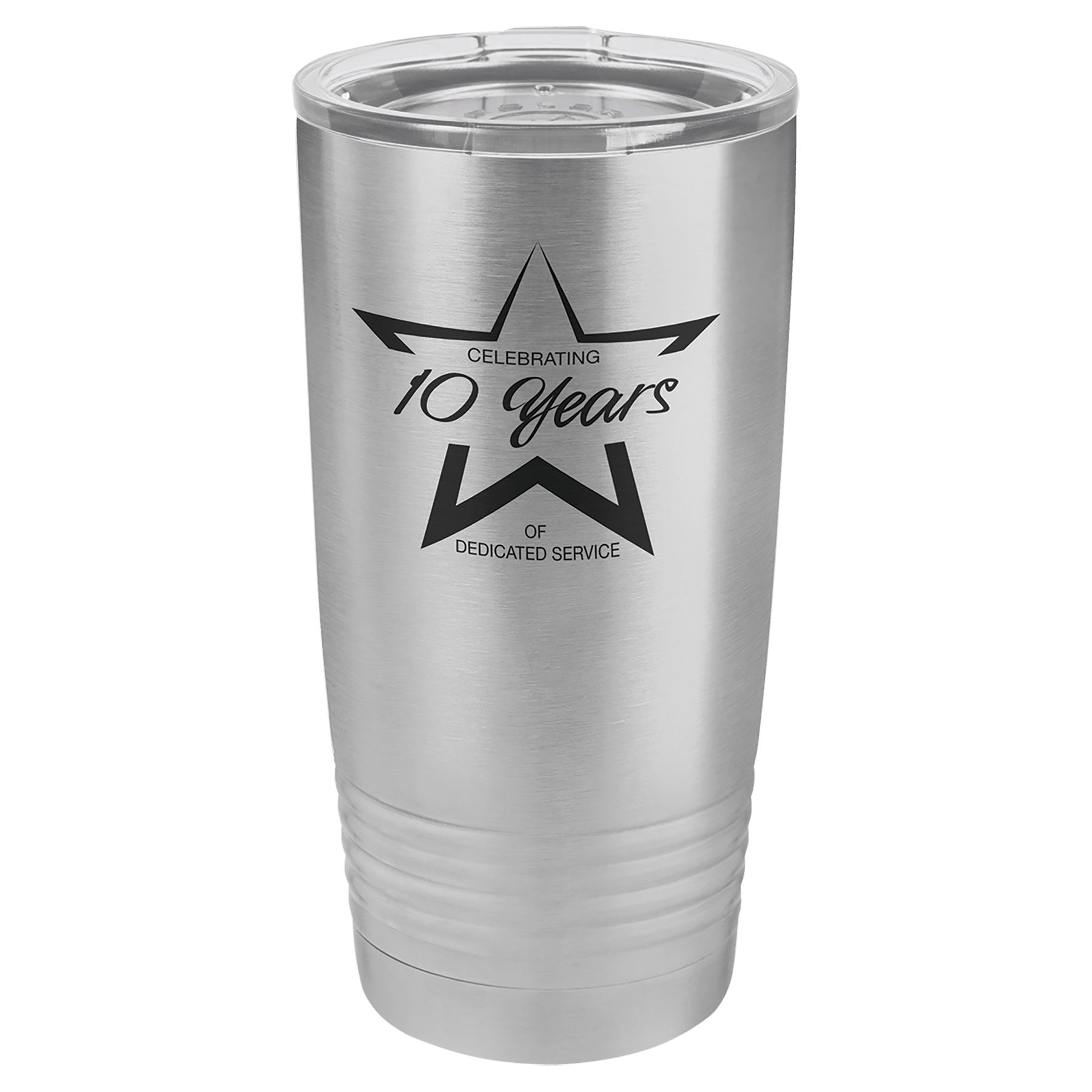 20 oz Laserable Leatherette Polar Camel Tumbler w/ Clear Lid 4
