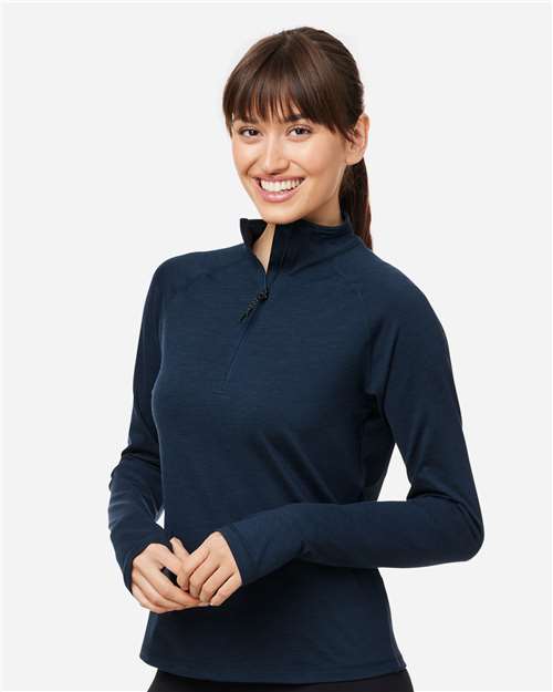 Women's Fairway Marbled Jersey Quarter-Zip Pullover - PDP8023 24
