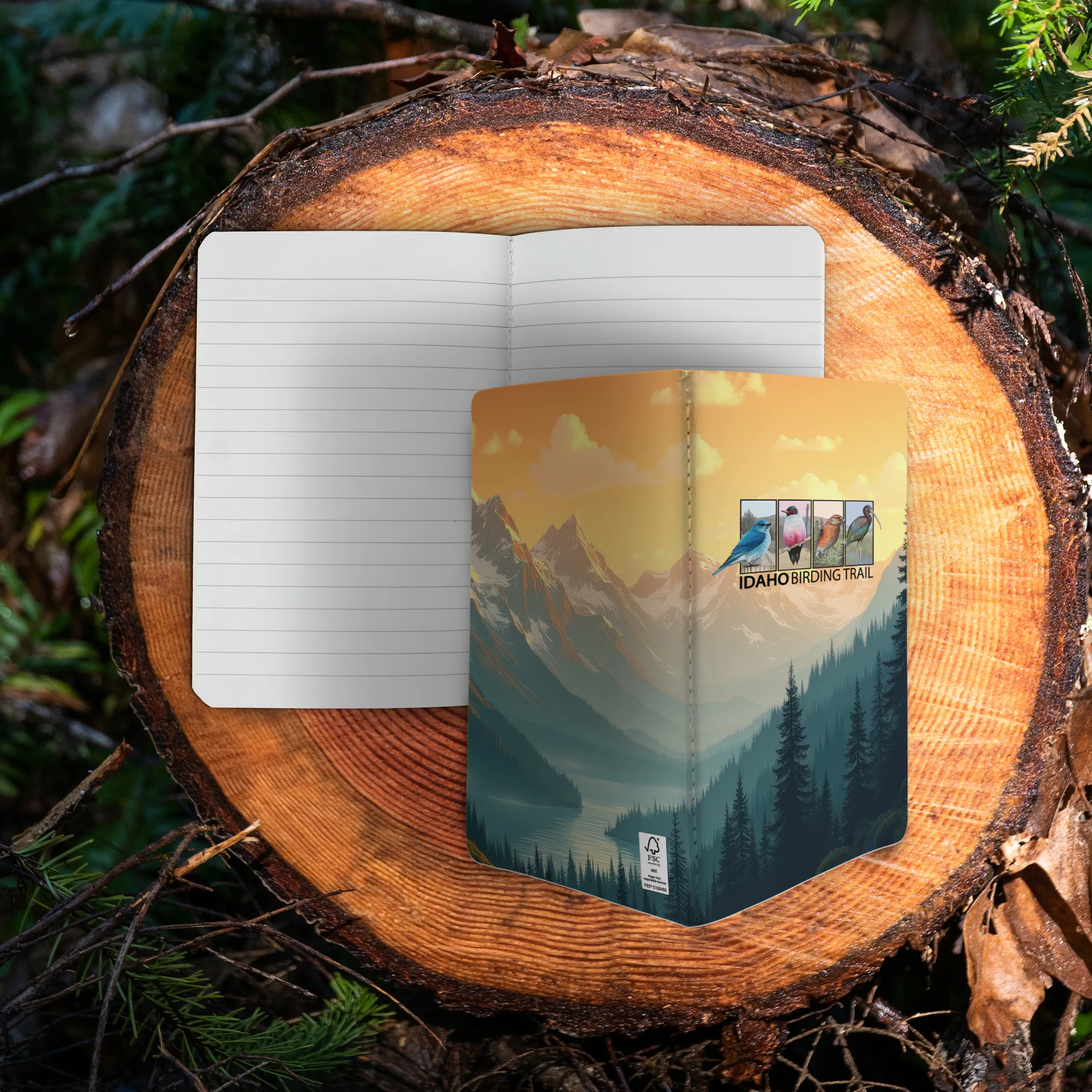 5" x 7" Sewn Paper Cover Holiday Notebook 4