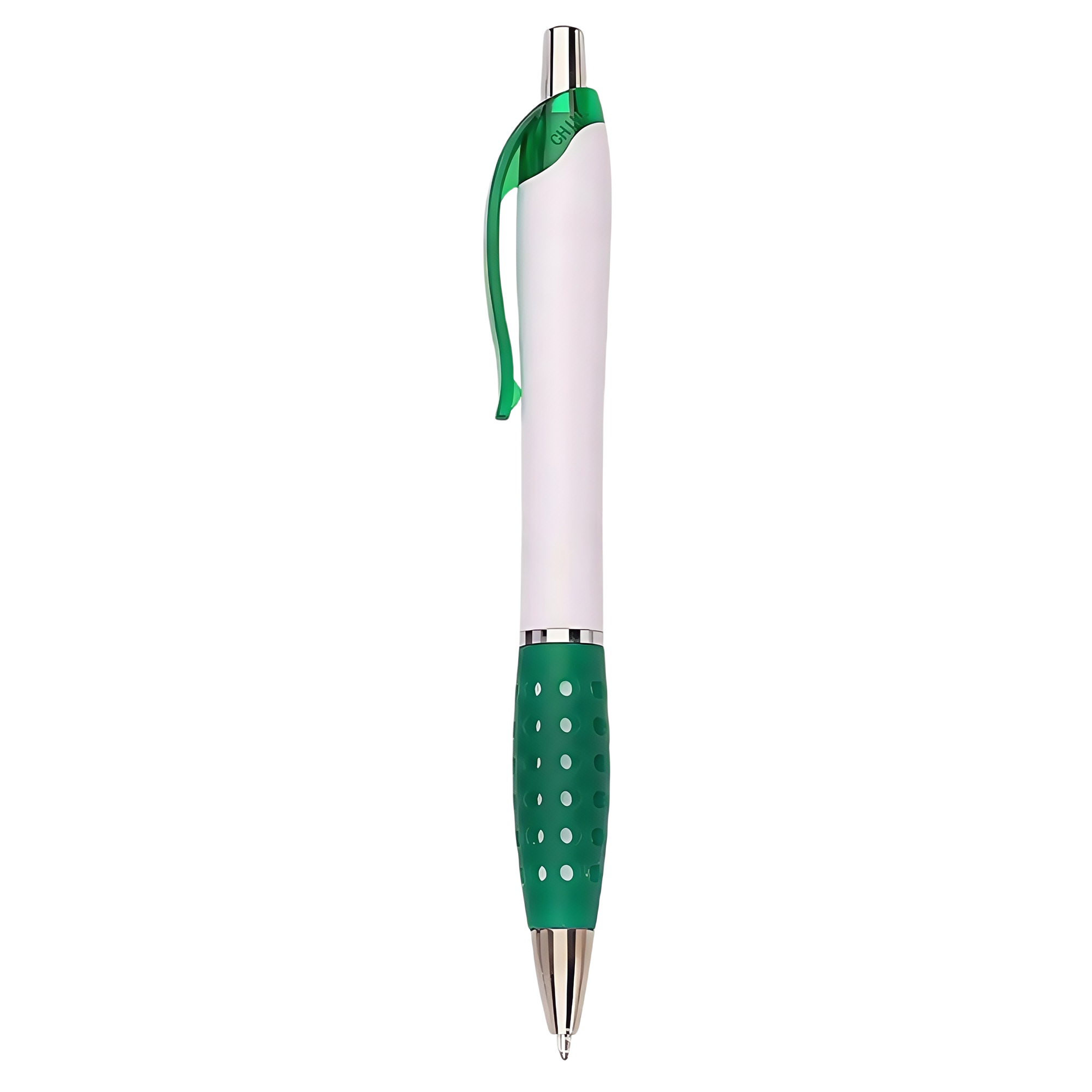 Retractable Ballpoint Pen with Hollow Sleeve - White 3