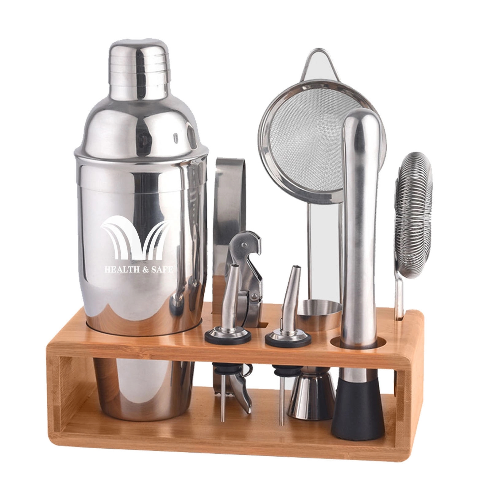 Retro 700Ml Stainless Steel Cocktail Bartending Set Gift Box 1