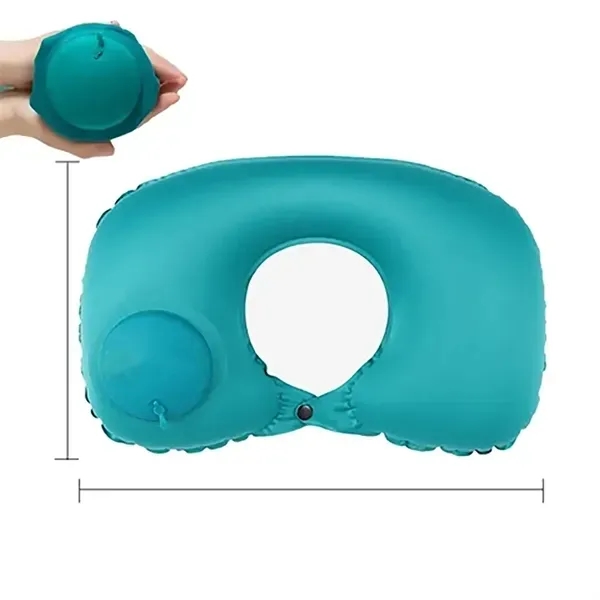 Inflatable Neck Pillow - Automatic Press Inflator 1