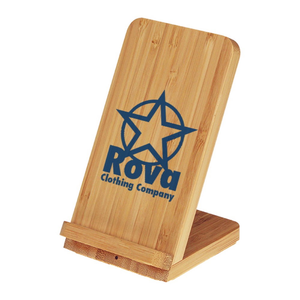 Bamboo Fast Wireless Charging Phone Stand 8