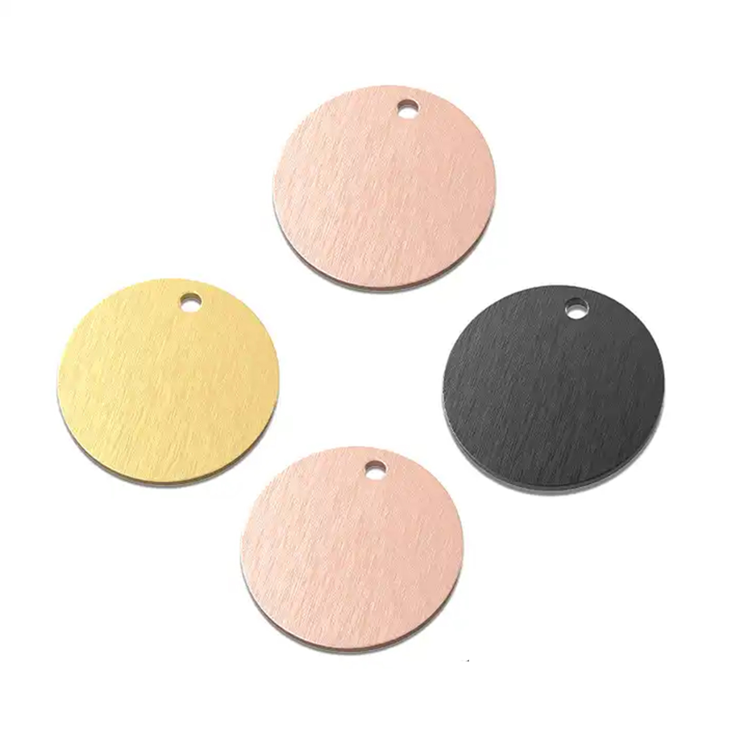 Round Design Brass Pet Tag 5