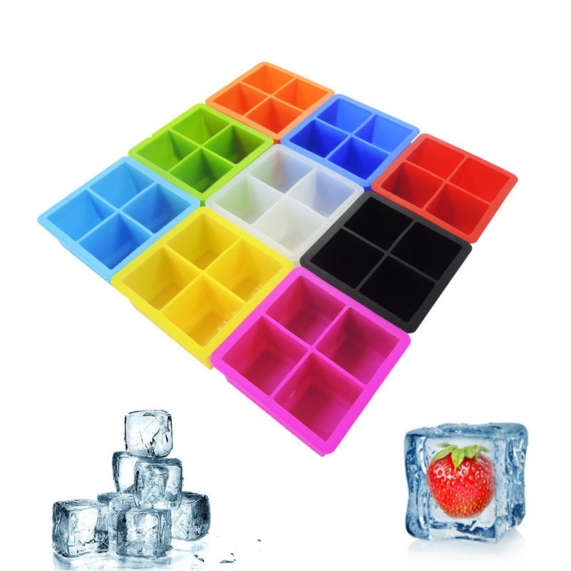Customizable Four Cavity Ice Cube Tray 5