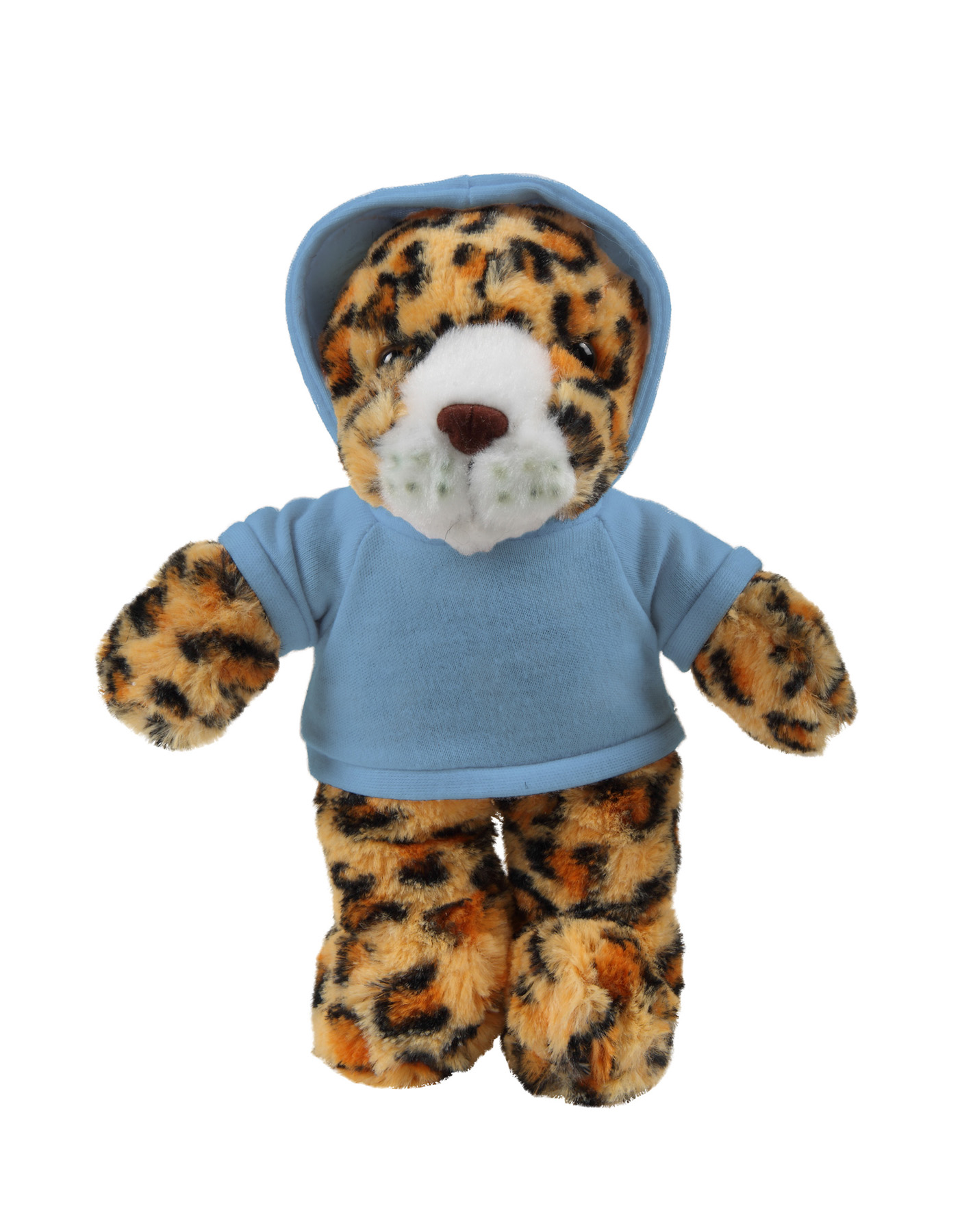 soft plush Leopard with hoodie
