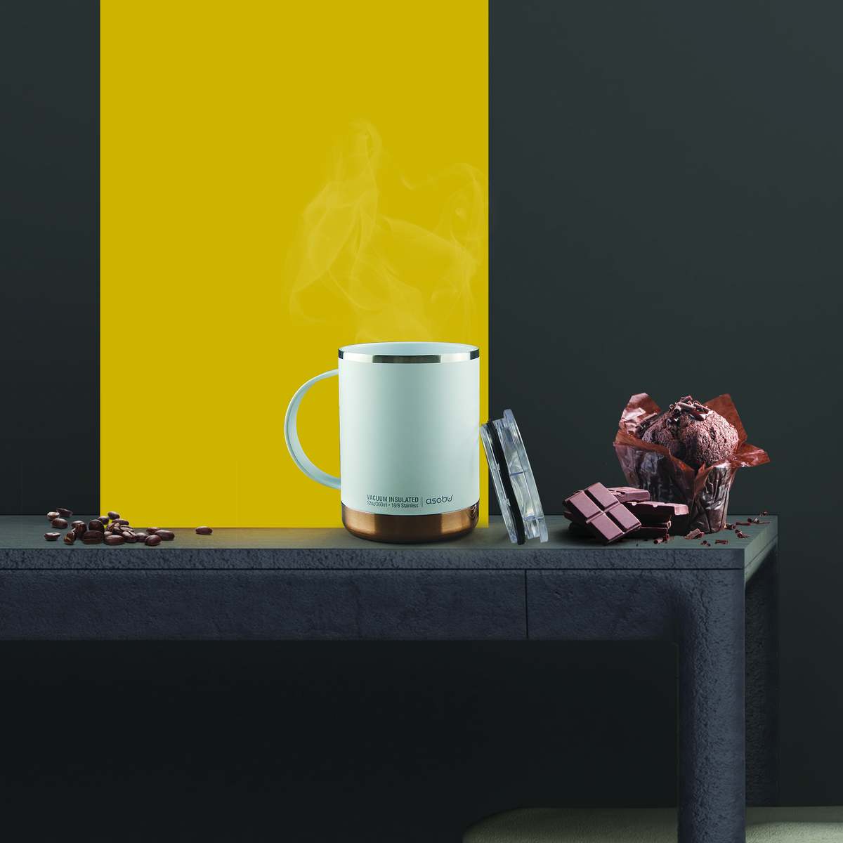 12 Oz. Asobu Ultimate Mug w/ Shatterproof Ceramic Interior 3