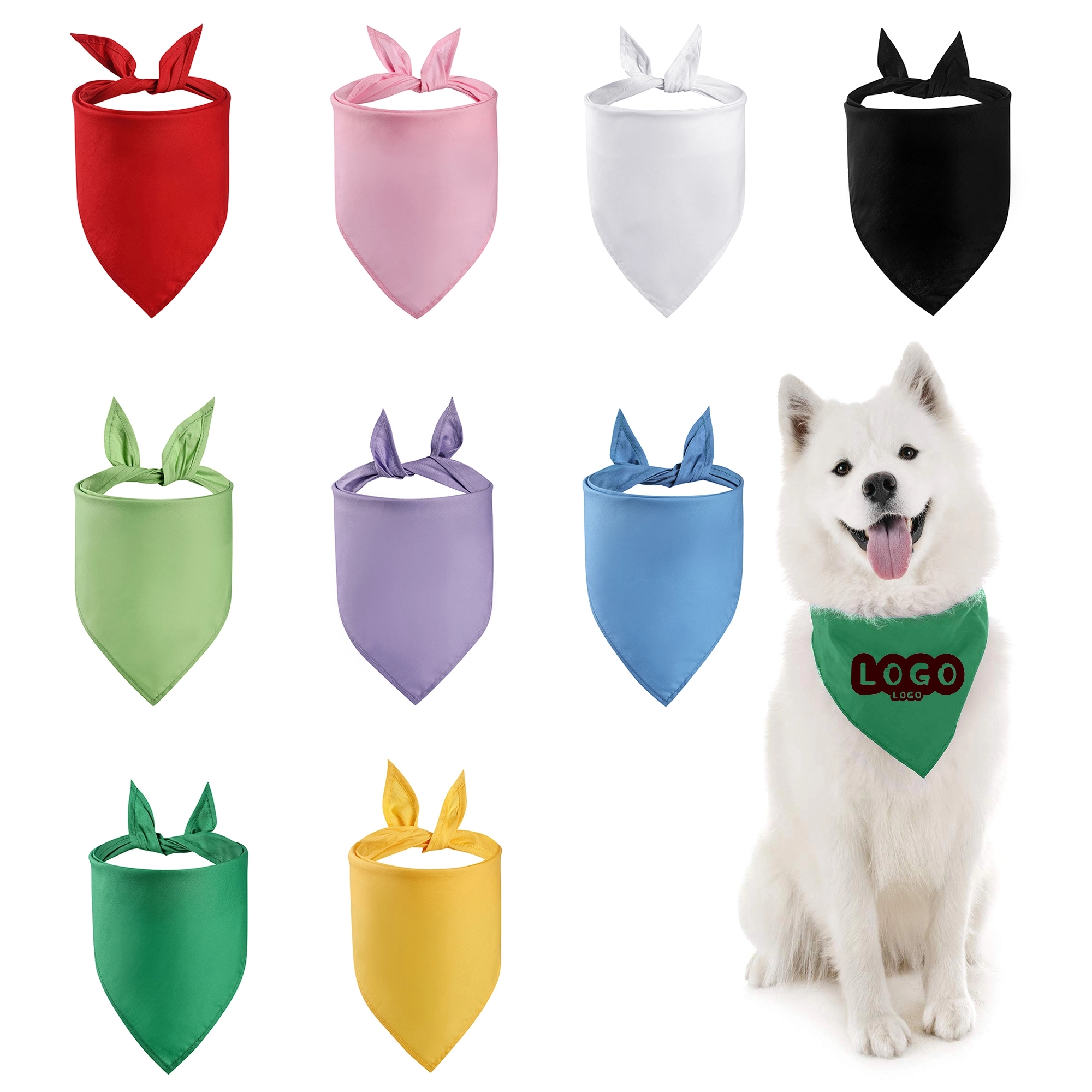 Pet Cotton Large Triangle Bandana 2