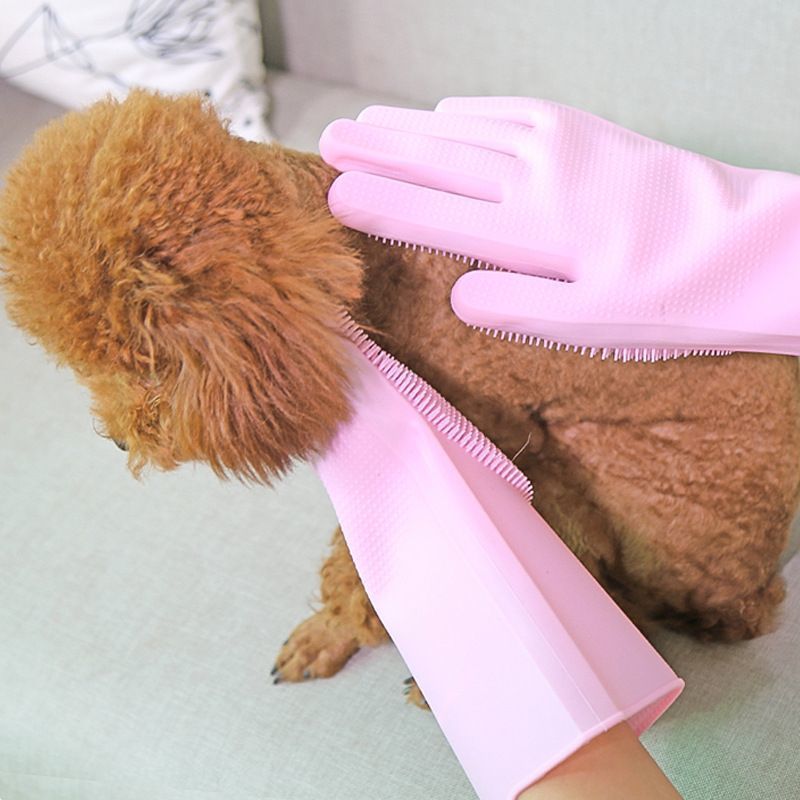 Silicone Dishwashing Scrubber Glove for Washing Dishes 2