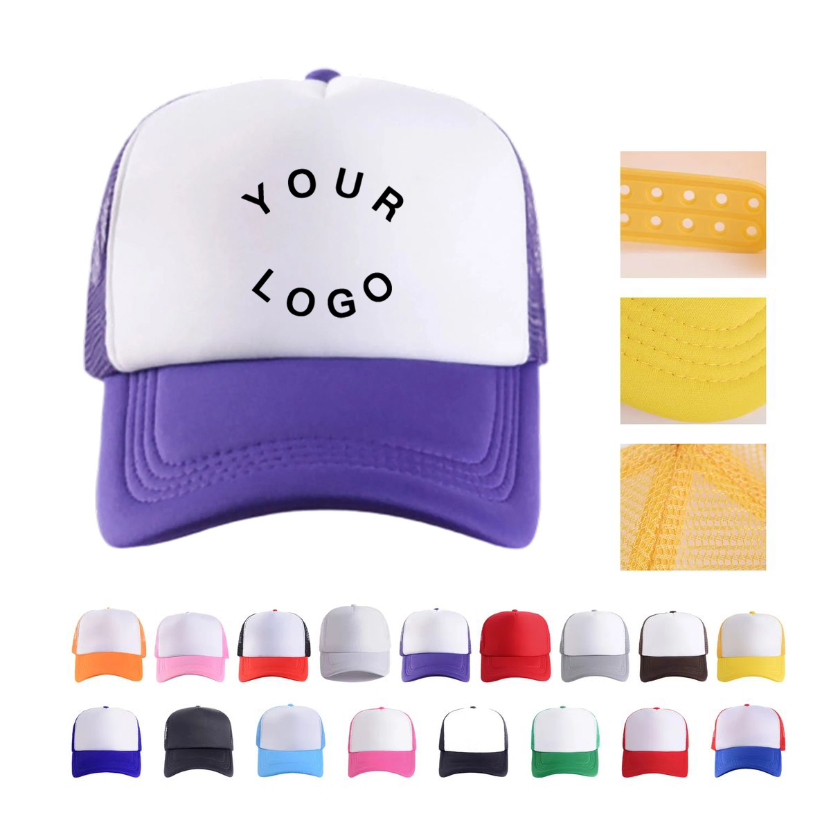 Breathable Mesh Back Trucker Hat for Outdoor Use 12