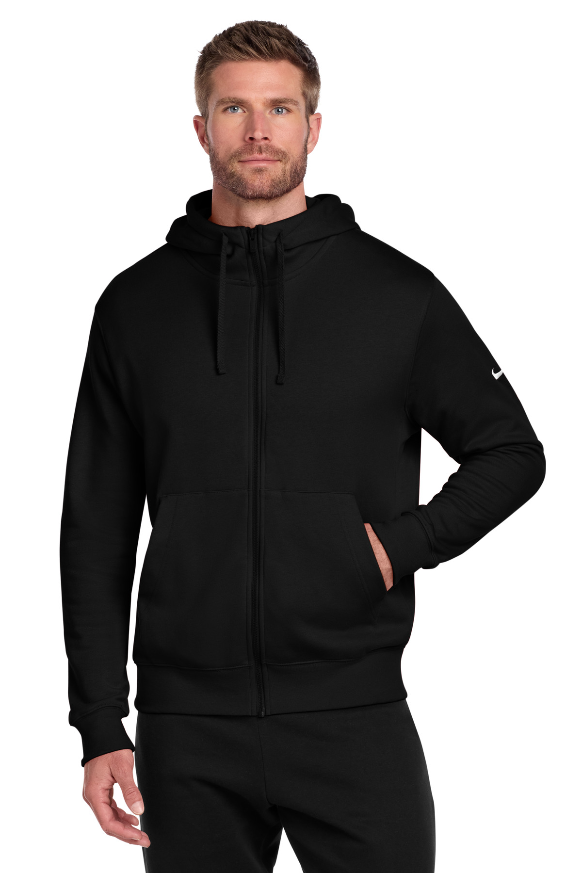 Nike Club Fleece Sleeve Swoosh Full-Zip Hoodie NKDR1513 6