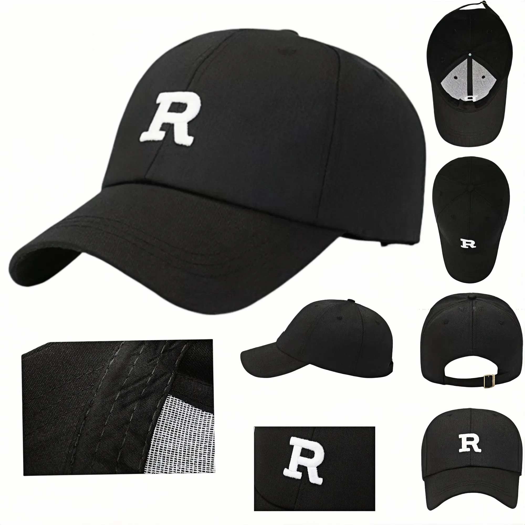 Baseball cap with customizable logo 2