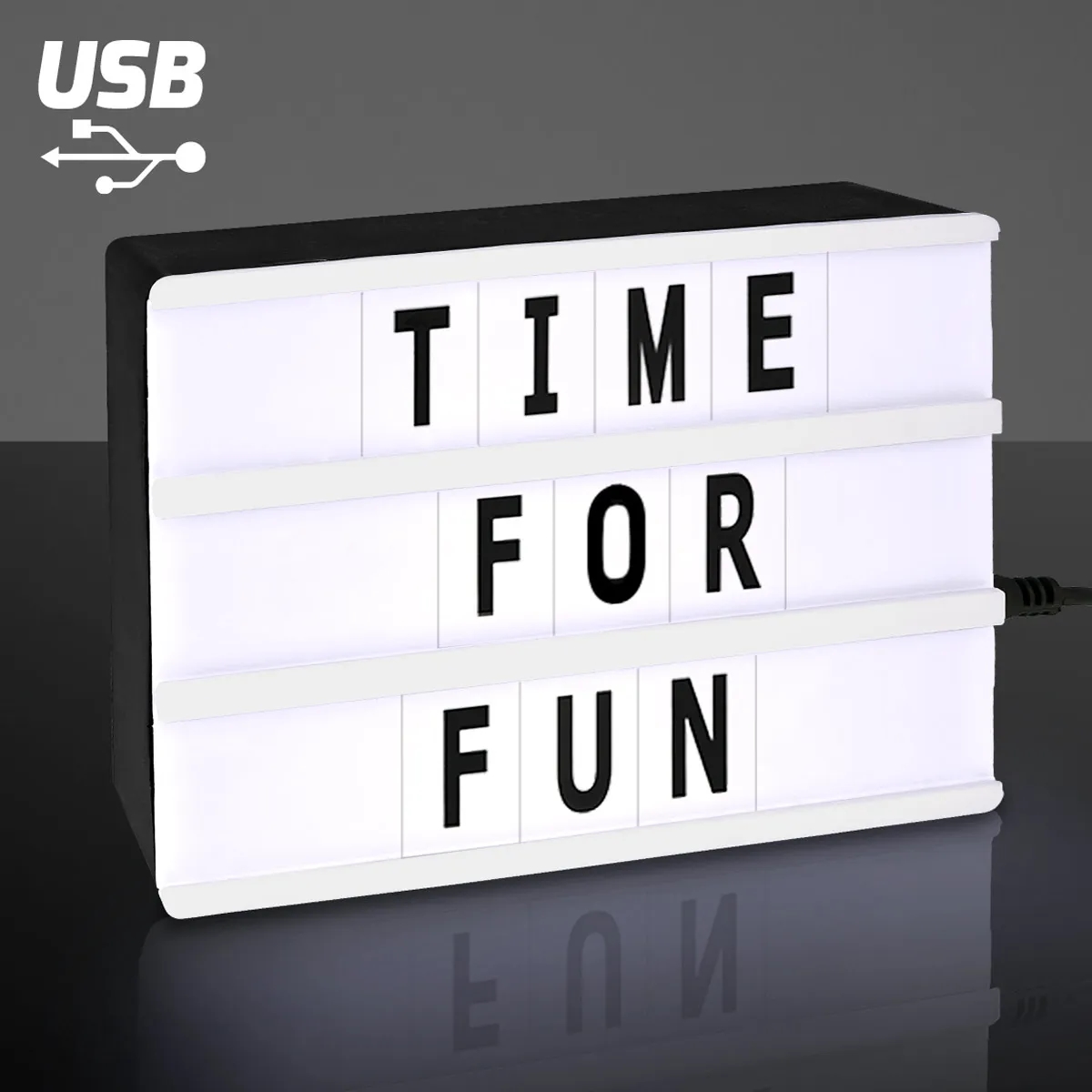 6" x 4" Mini Cinema Marquee USB LED Lightbox 4
