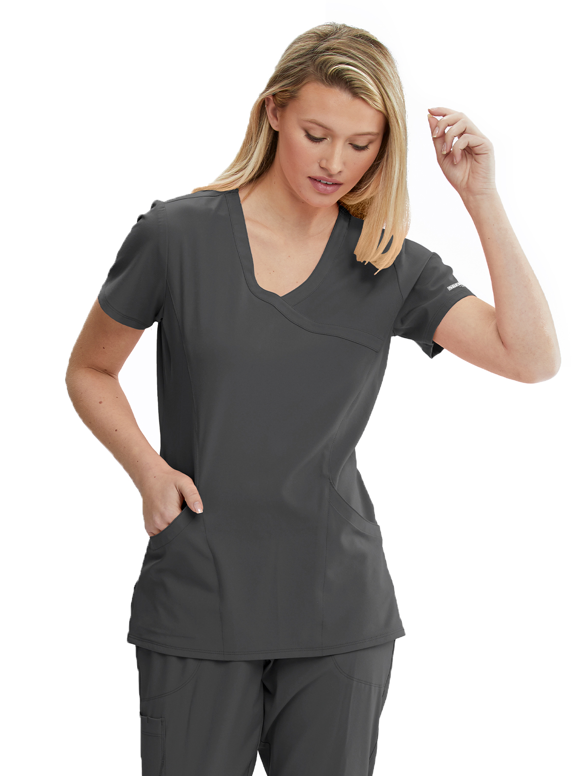 Skechers - Women's Three-Pocket Crossover V-Neck Reliance Scrub Top 17