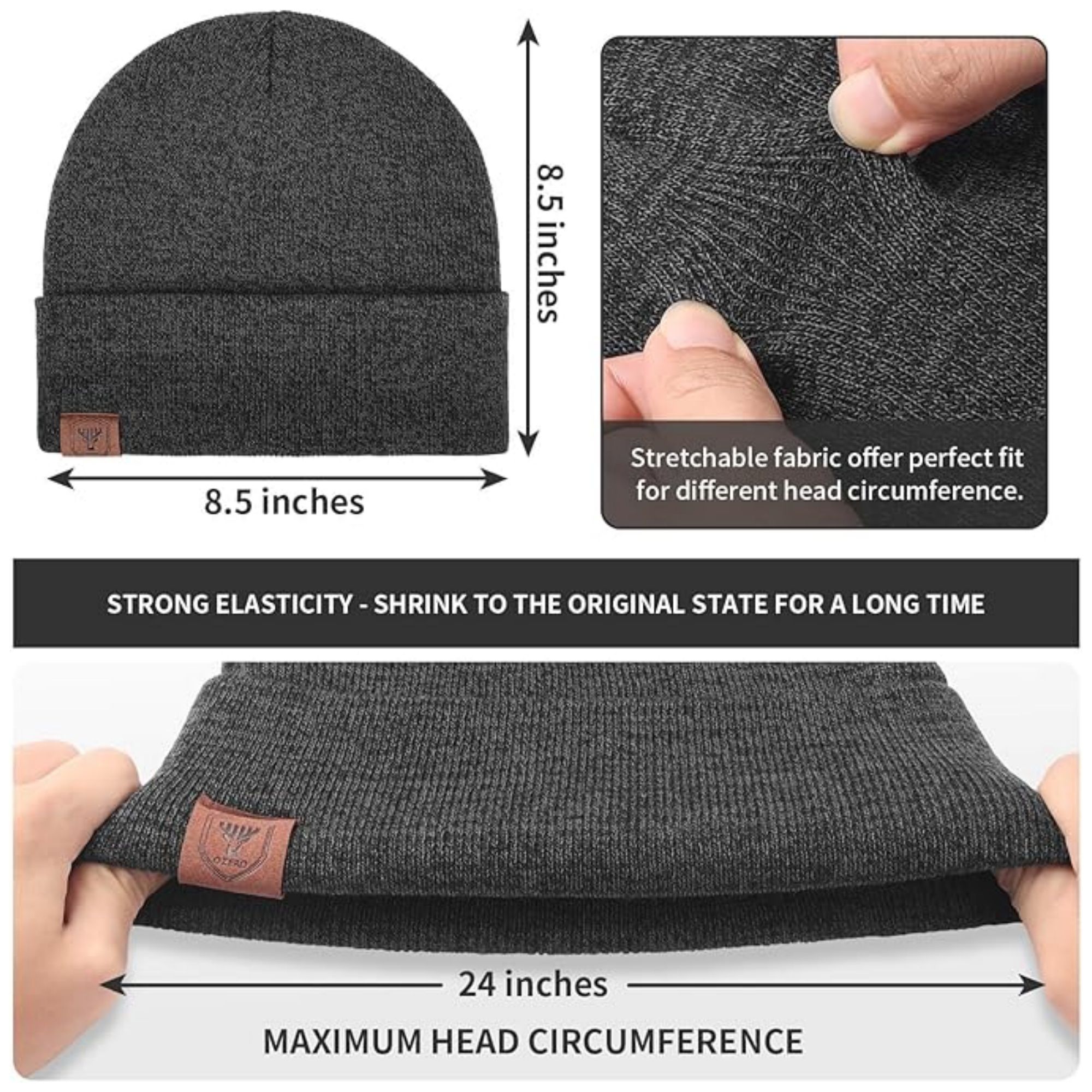 Knitted Comfortable Breathable Winter Beanie 2