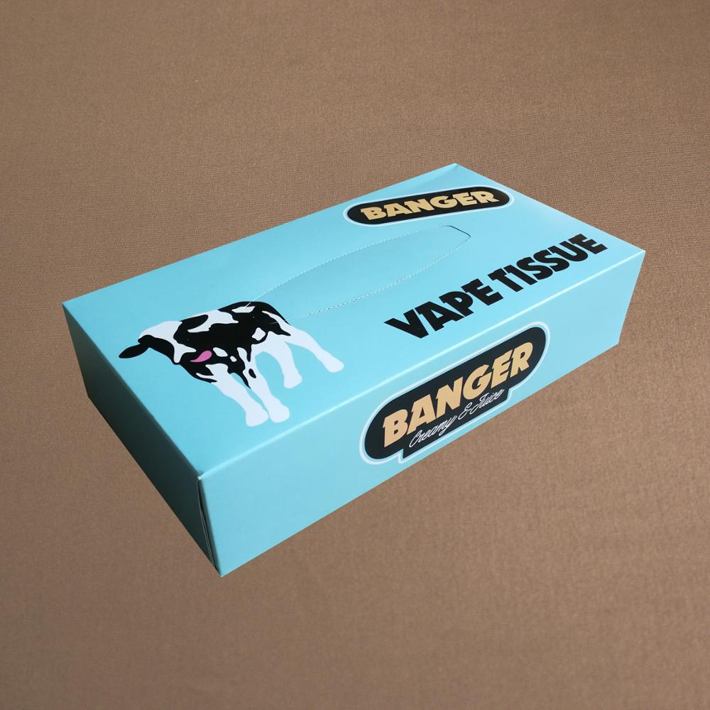 Custom Full Color Imprint Cheap Paper Tissue Box with Napkin 2