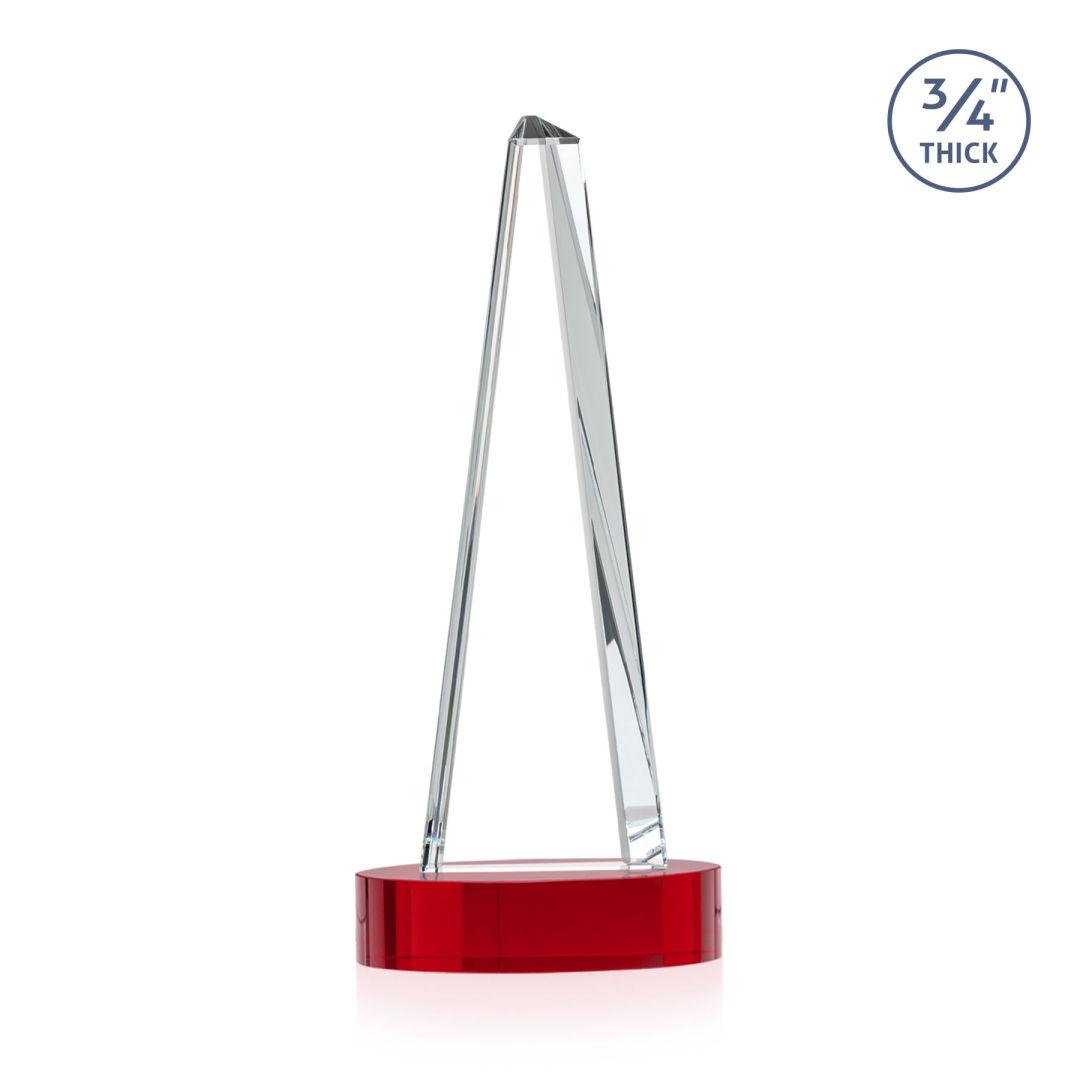 Majestic Tower VividPrint™ Award on Alberton Base - Red 12