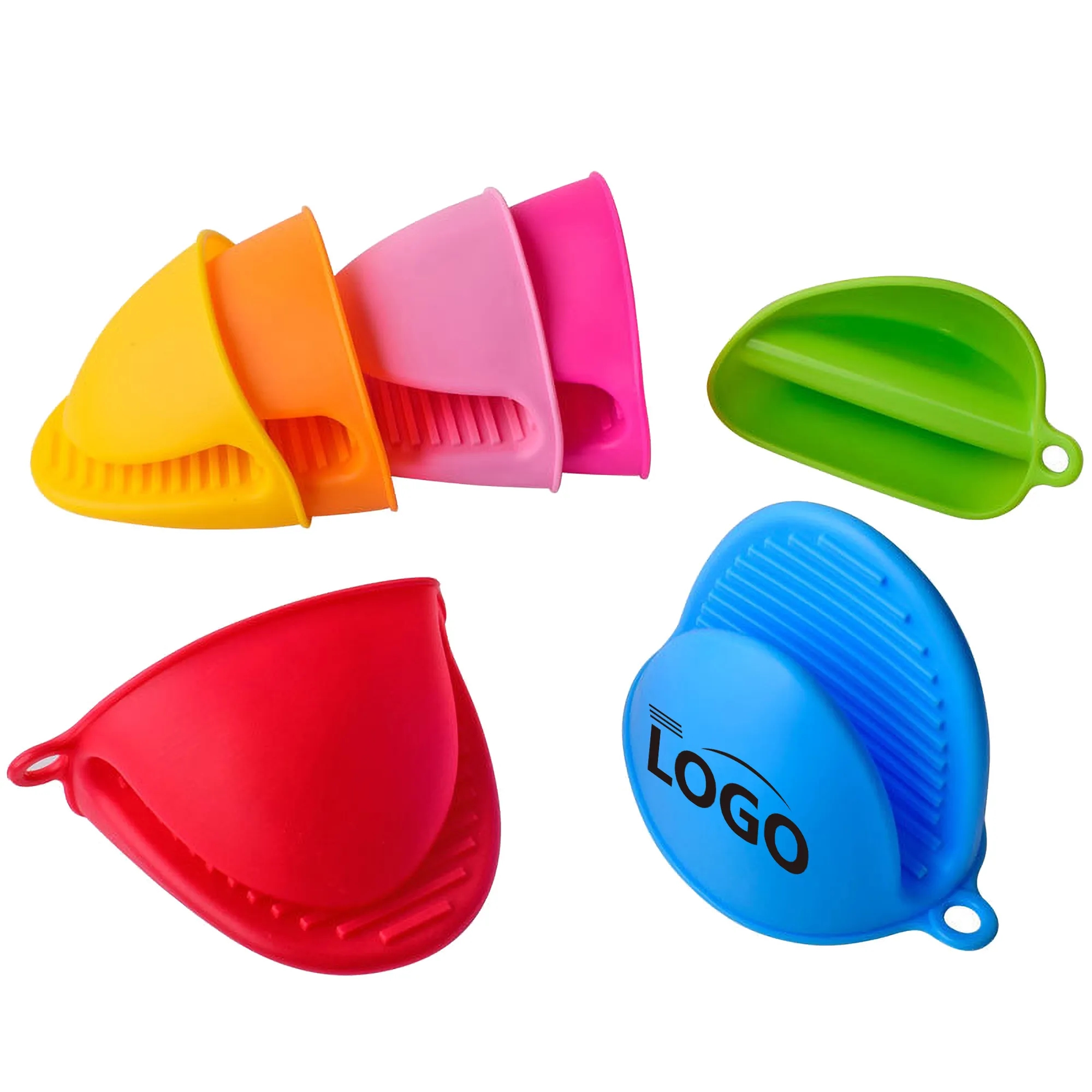 Heat Protection Pot Holder Silicone Mini Oven Mitts Gloves 6
