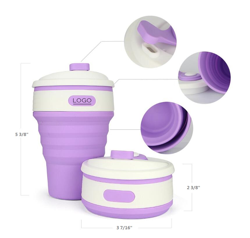 12Oz Collapsible Silicone Cup 4