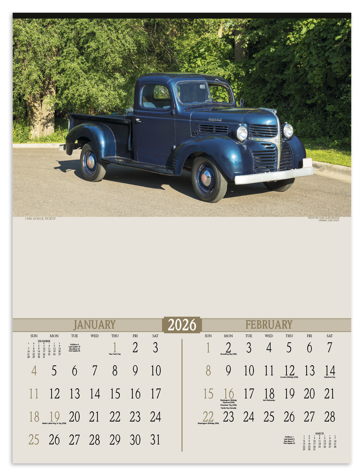 Triumph® Calendars Antique Trucks Calendar 16