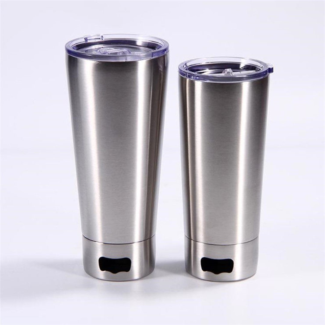 Stainless Steel Tumbler with Bottle Opener 1