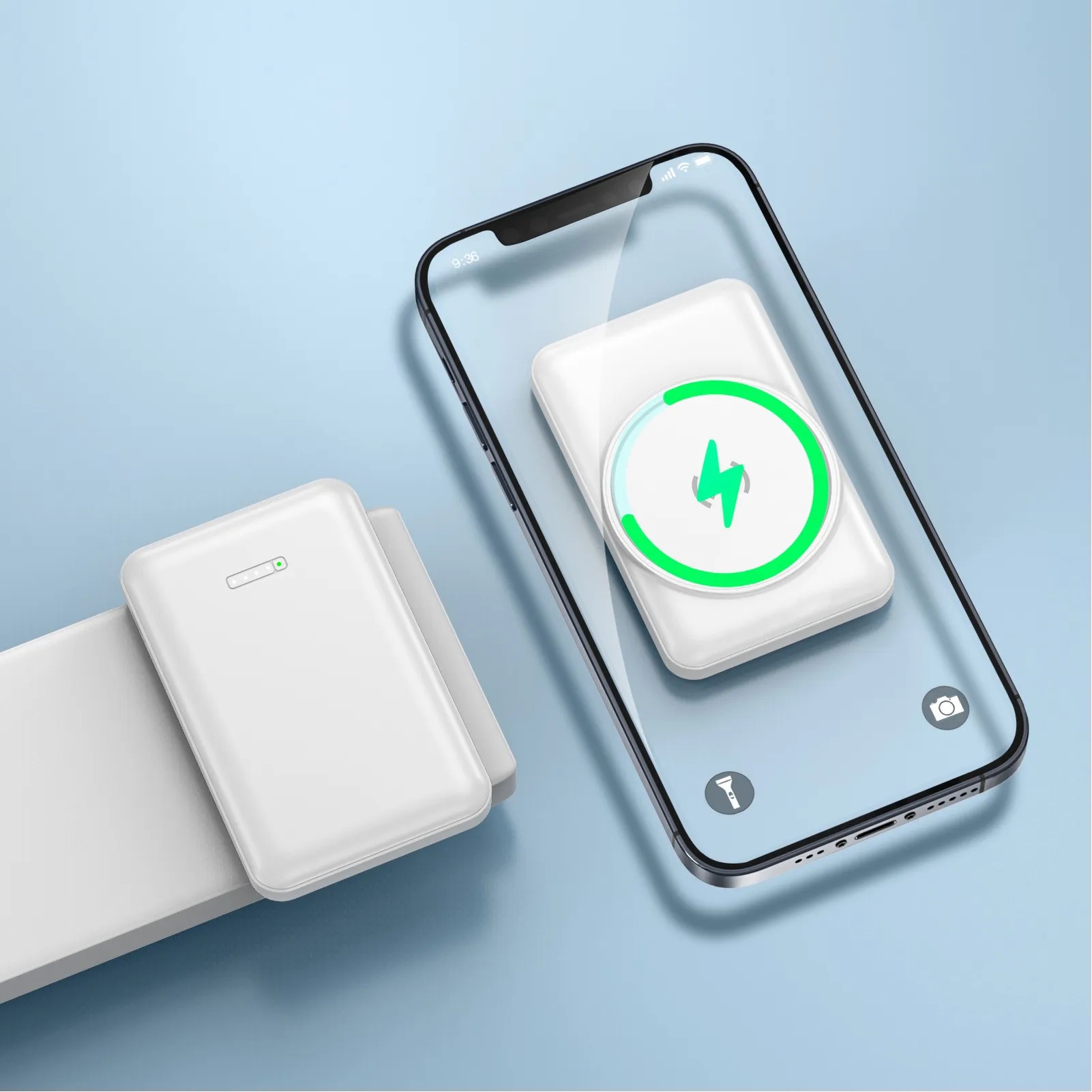 5000mAh Fast Magnetic Power Bank 15W Wireless Charger 6