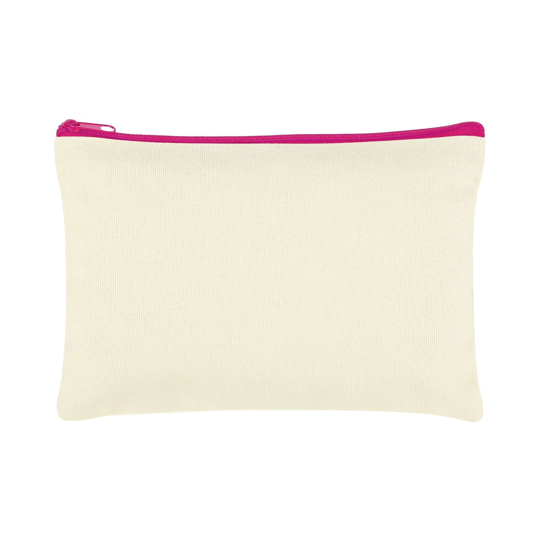 9" x 6" Cotton Canvas Zipper Pouch 6