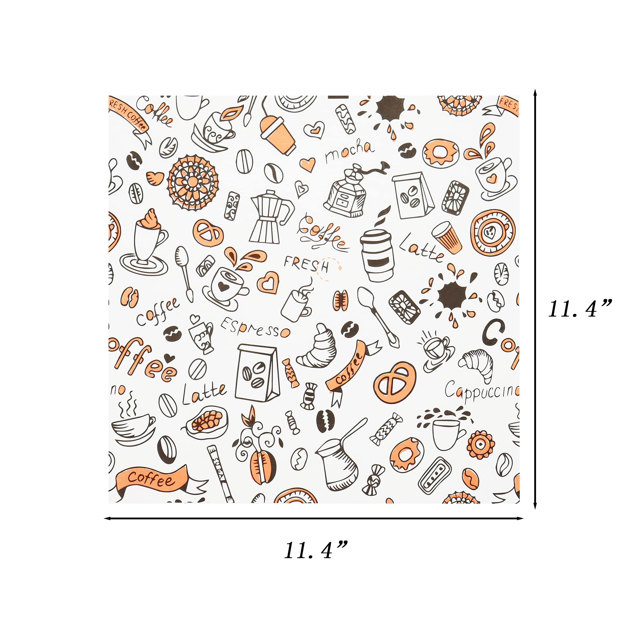 11.4" x 11.4" Oil-Proof Food Packaging Paper 2