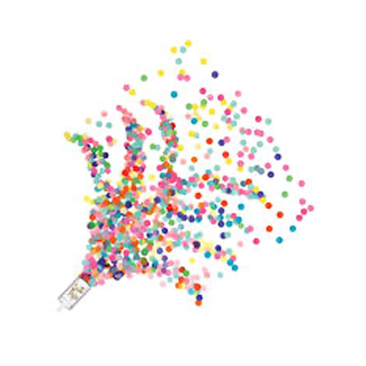 Push Up Confetti Poppers - Rainbow 8 Pack 2