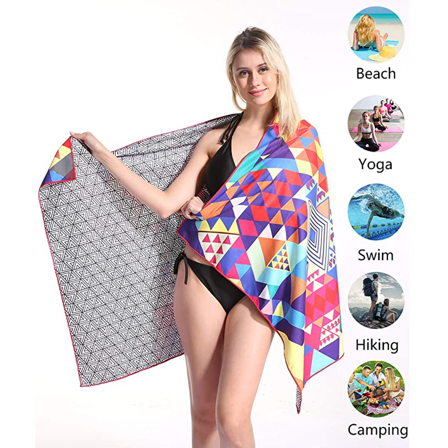 Suede Sports Beach Towel 3