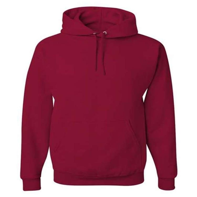 NuBlend Hooded Pullover Cardinal Red Small, custom hoodie or sweatshirt with logo imprint 2