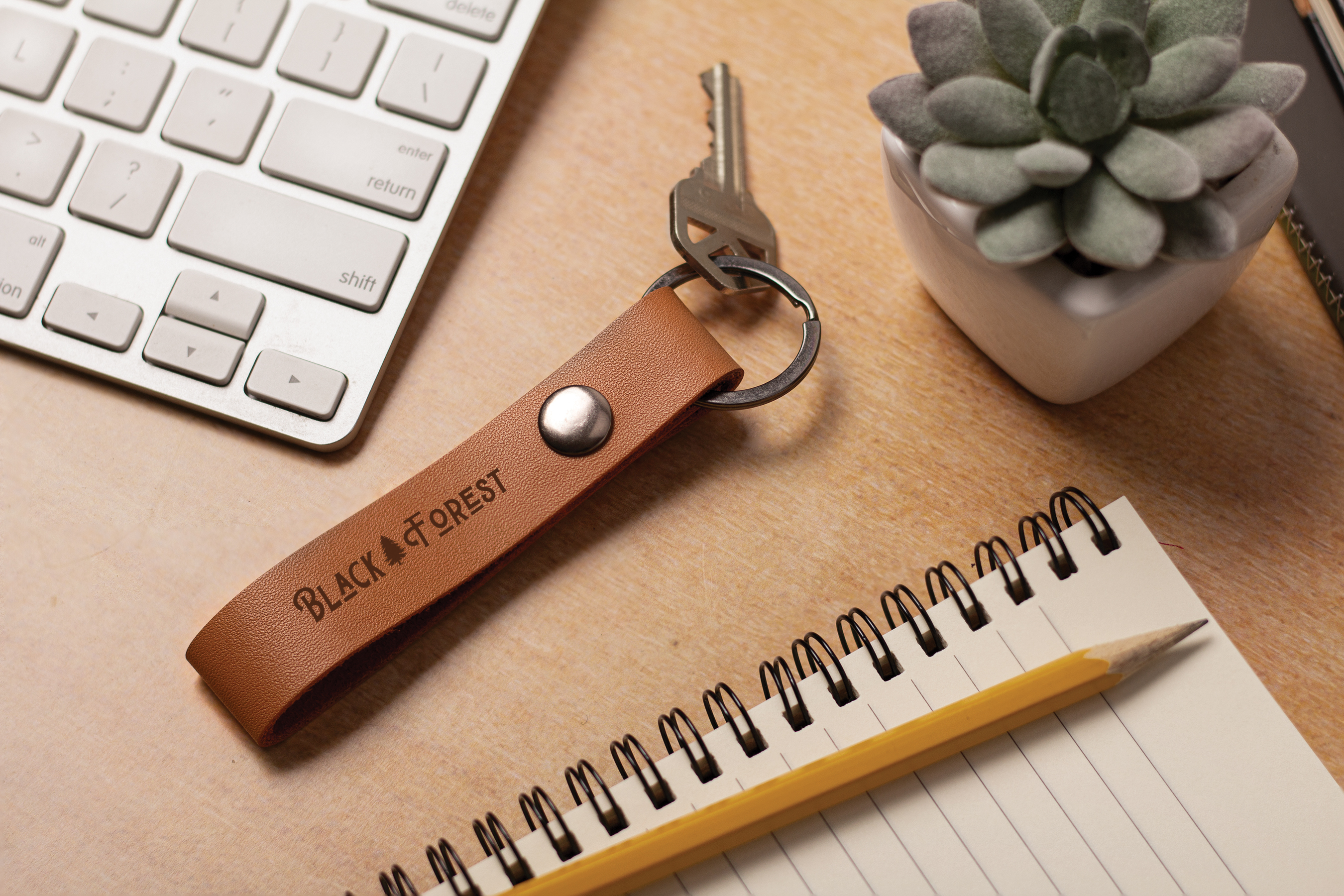 Leather Snap Keytag 2