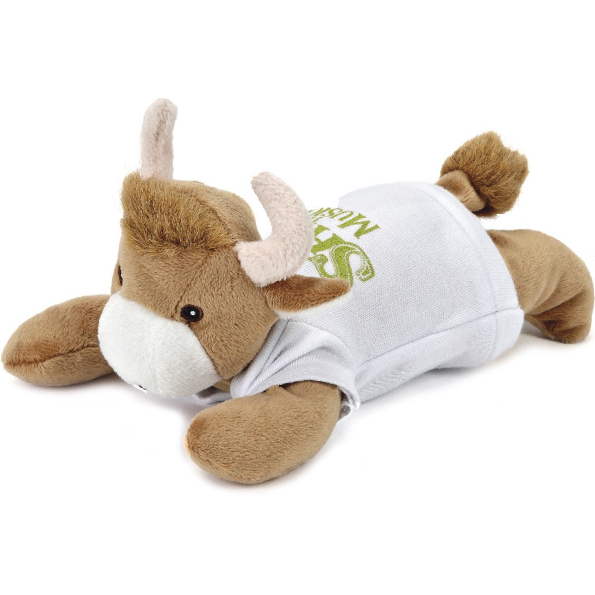 So Soft 8" Laying Beanie Animal - Bull 3
