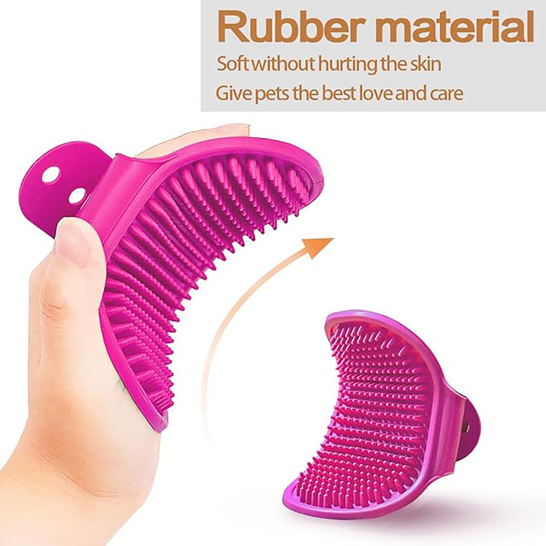 Pet Bath Brush Silicone Massage Brush 4