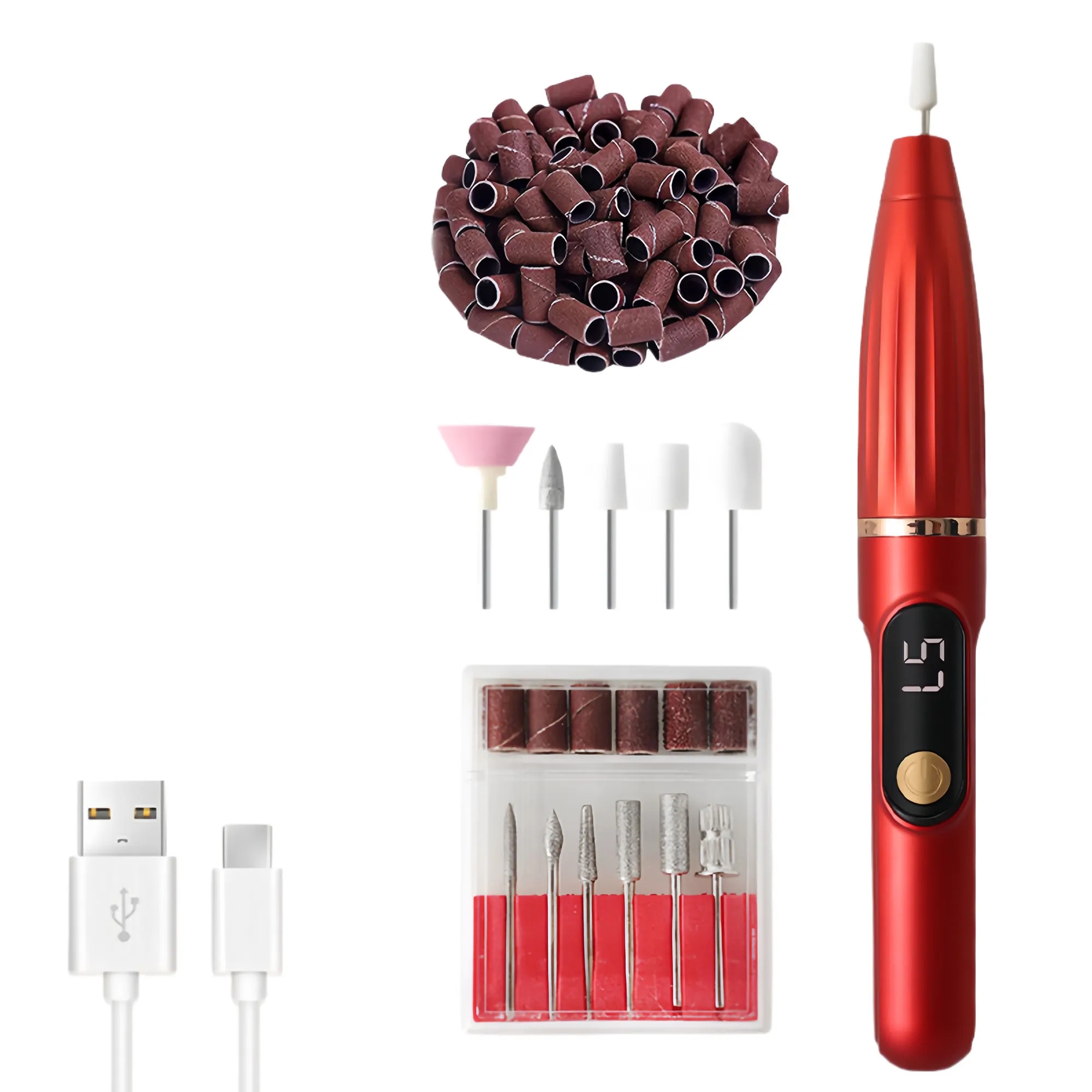 Premium Fast Speed Electric Nail File And Polish Tool 8