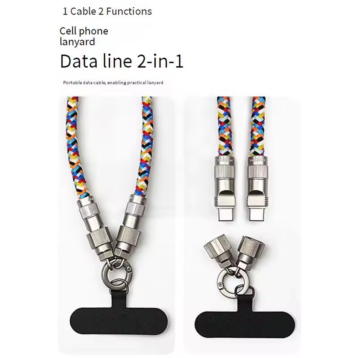 2-in-1 Phone Lanyard Charging Cable 2