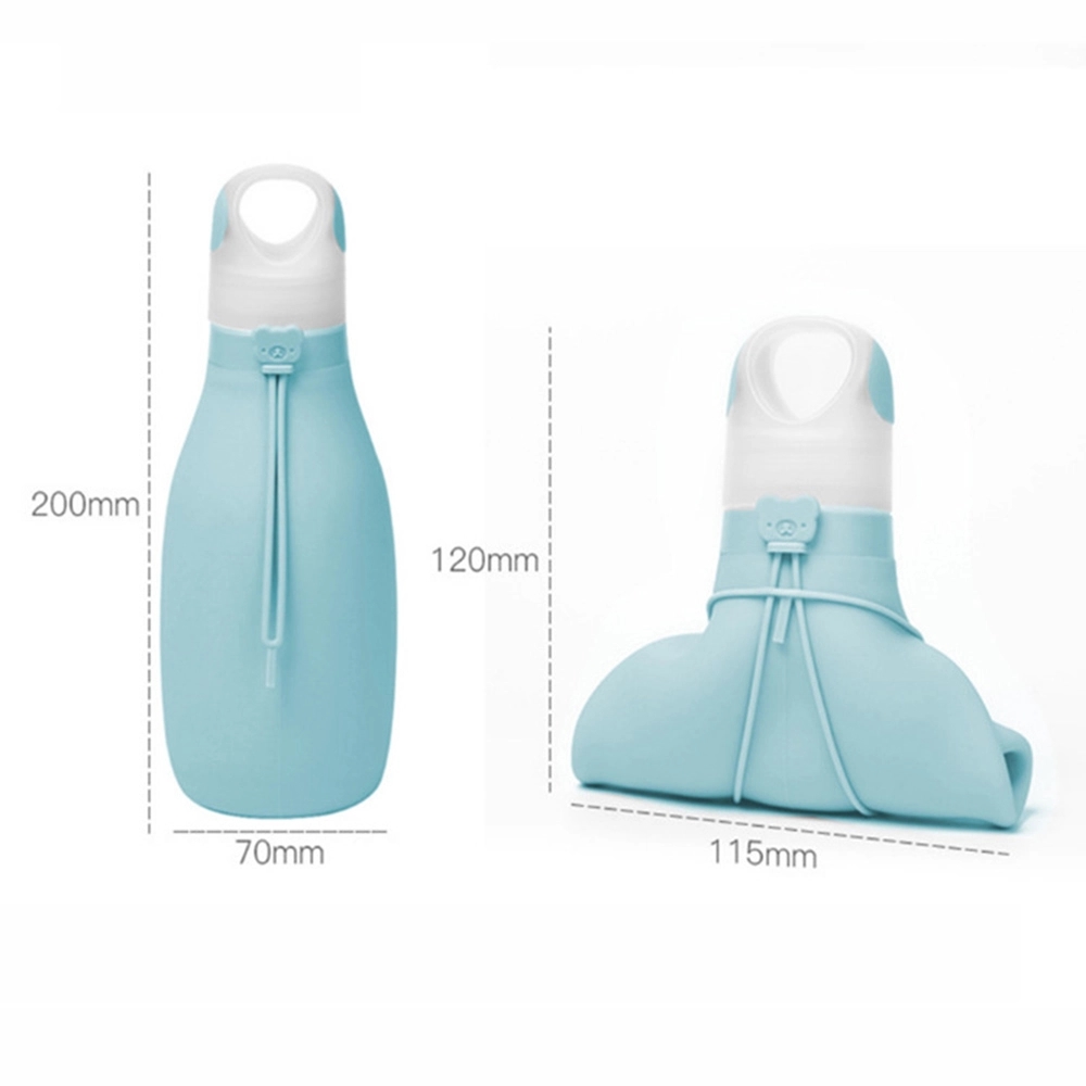 Foldable Silicone Water Bottle With Lid 3