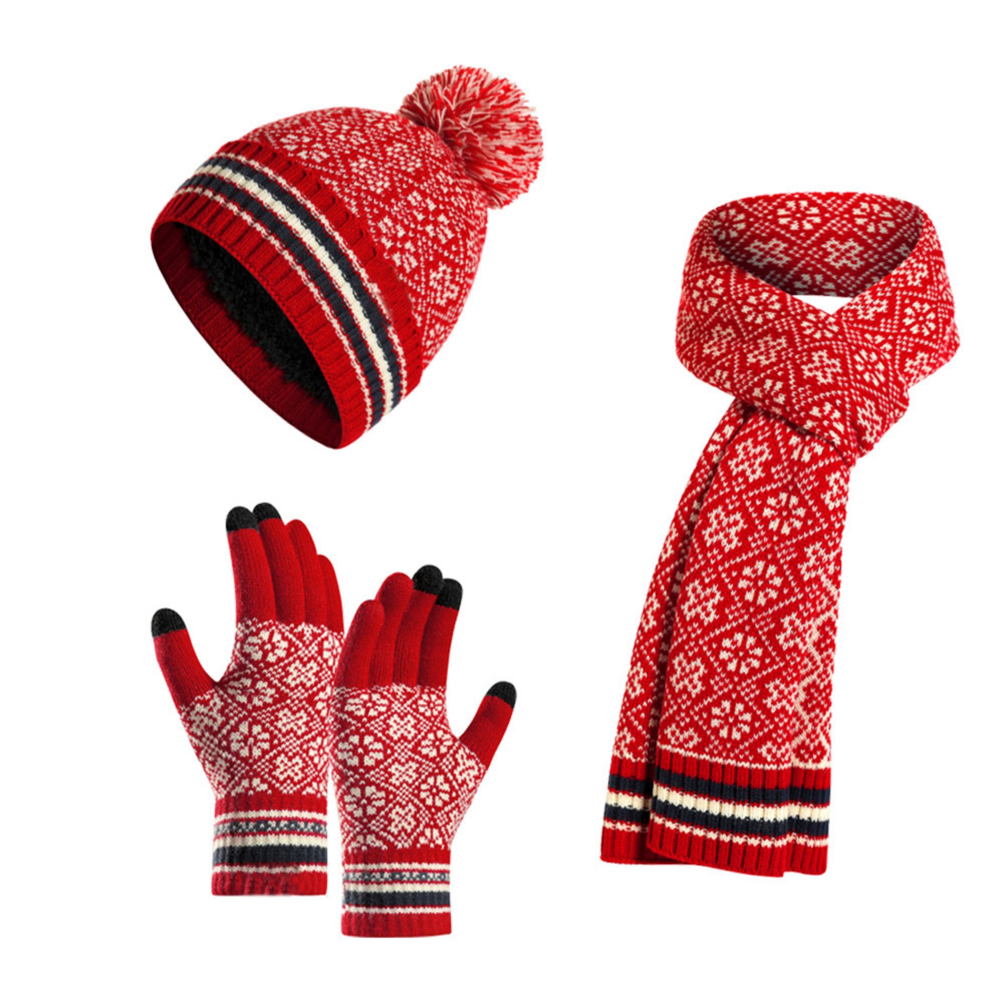 Winter Hat Scarf And Gloves For Women 2