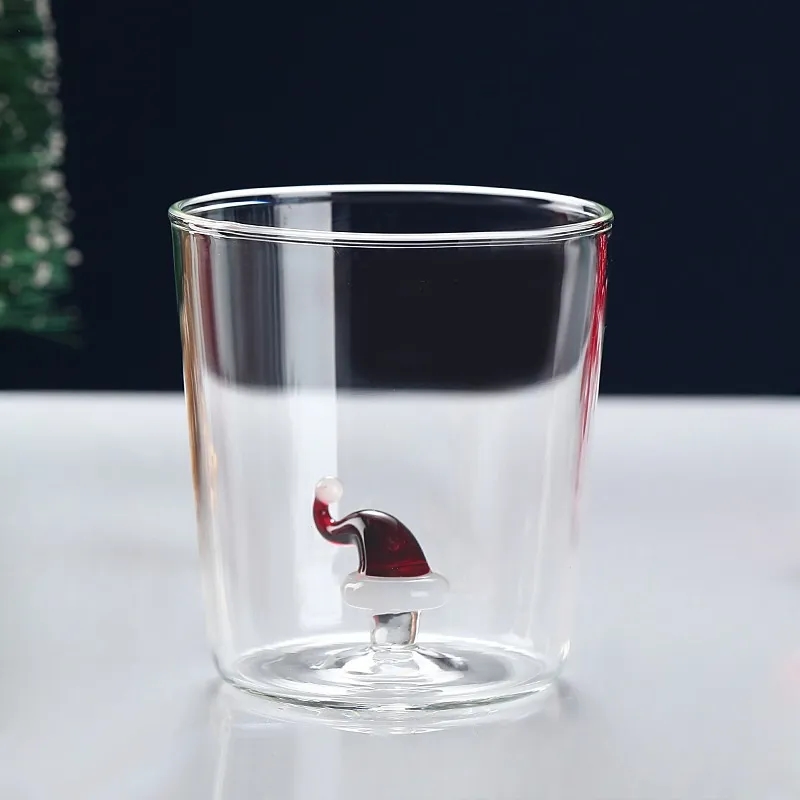 10.15oz Christmas Glass Cup 5