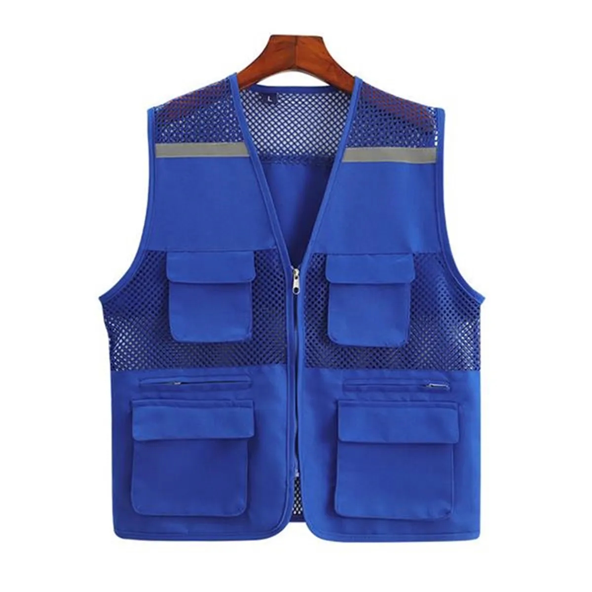 Mesh Breathable Reflective Safety Vest with pockets 6