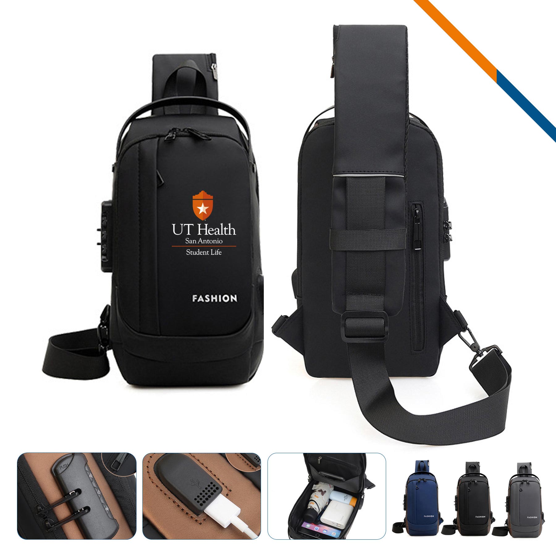 Ridge Sling Bag With Lock 2