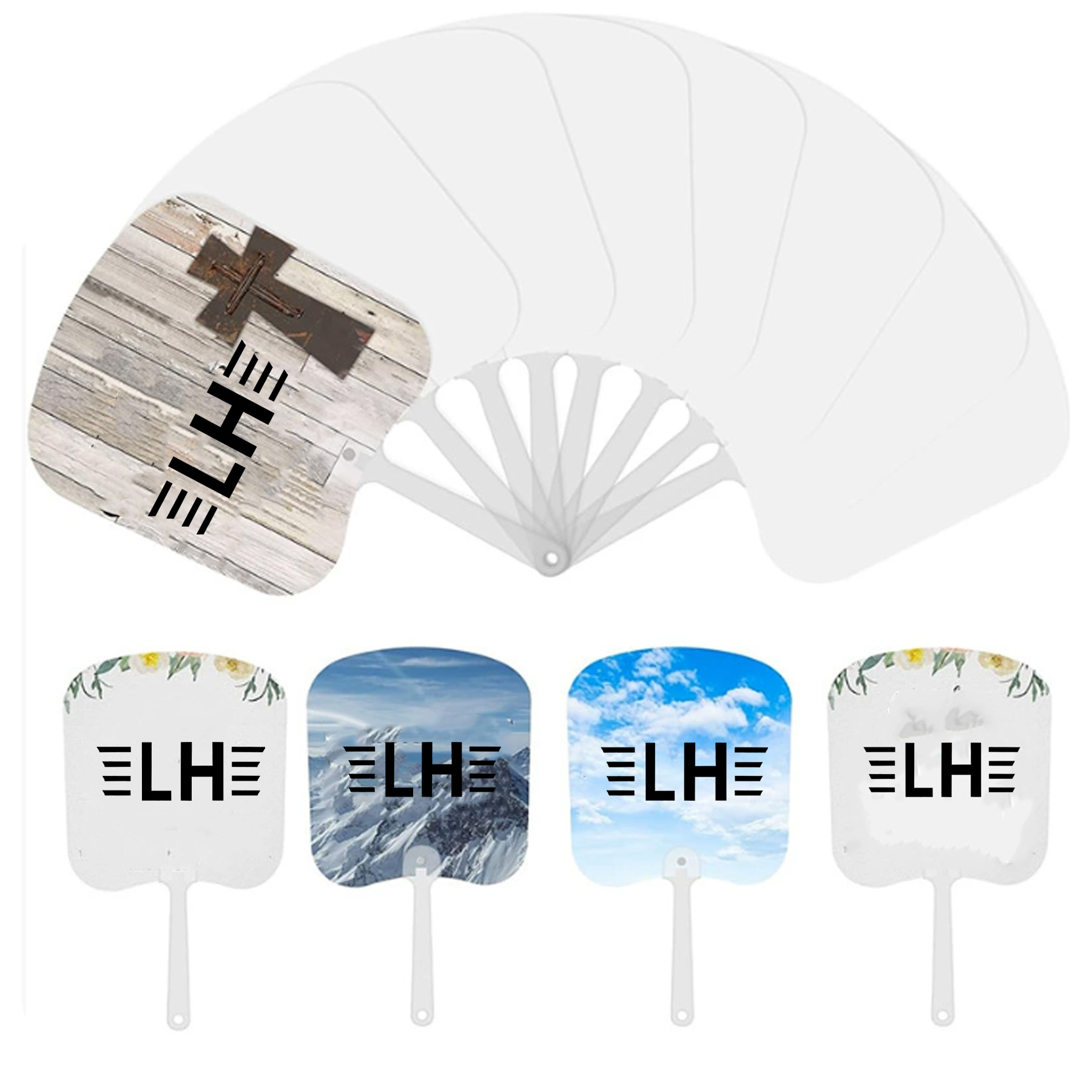 Double-sided Sublimation Plastic Fans 5