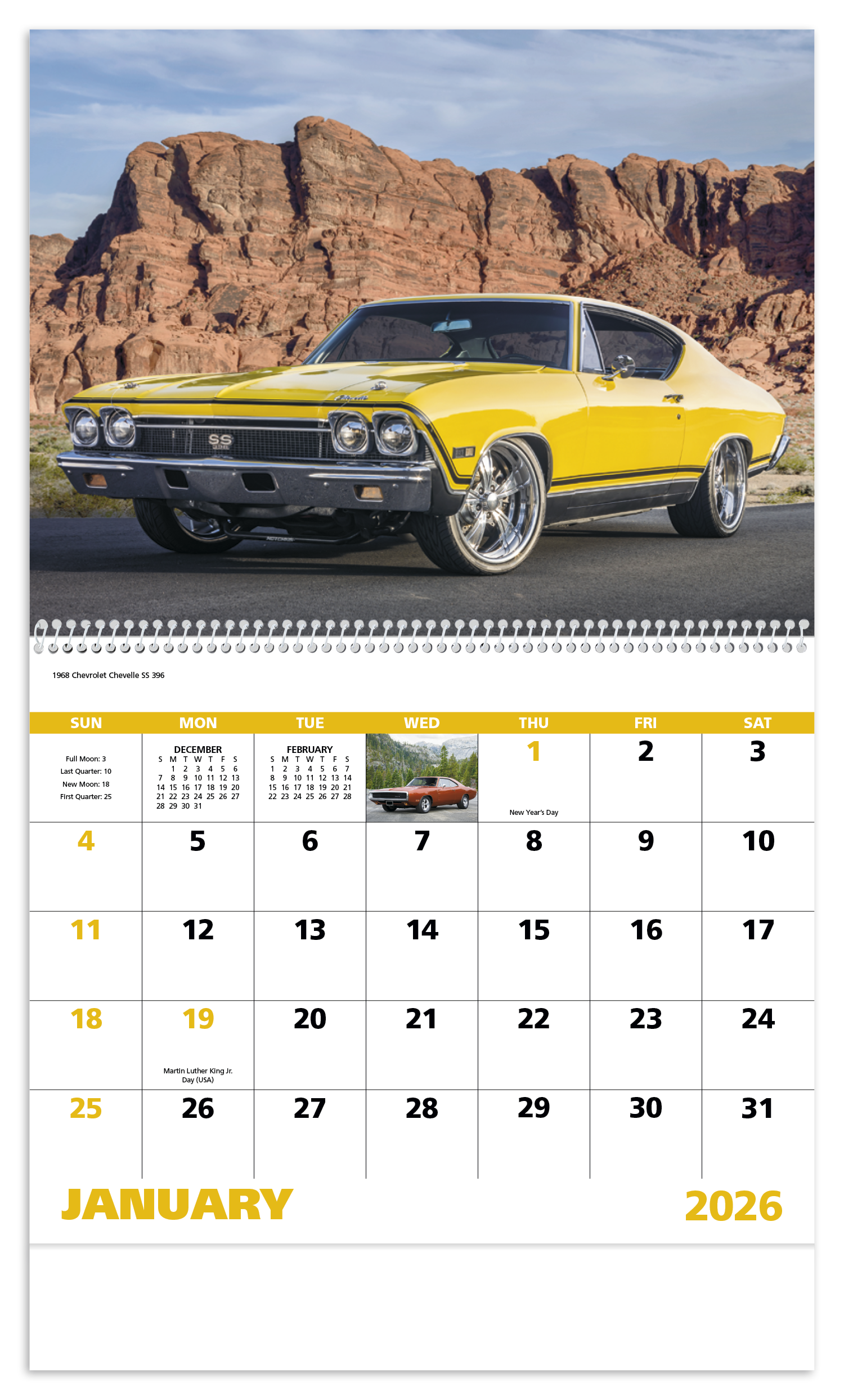 Good Value™ Muscle Thunder - Spiral Calendar 34