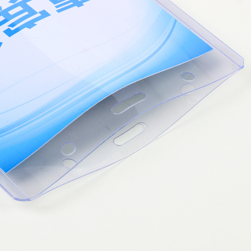 Enlarged Transparent ID Card Badge Holder with Lanyard 2