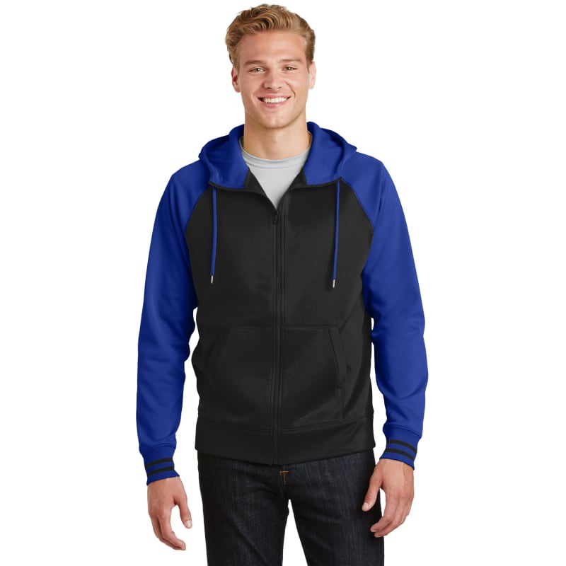 Sport-Tek Sport-Wick Varsity Fleece Full-Zip Hooded Jacket. 5