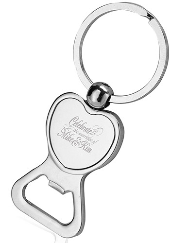 Heart-shaped Bottle Opener Keychain 2
