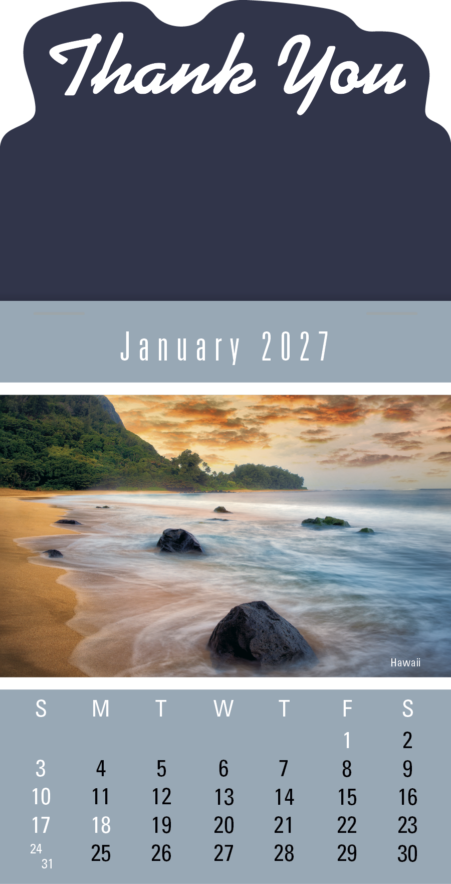 Triumph® Calendars Press-N-Stick Scenic Calendar 25