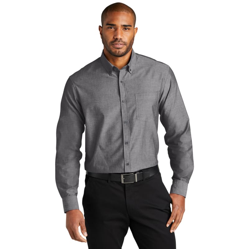 Port Authority Long Sleeve Chambray Easy Care Shirt 12