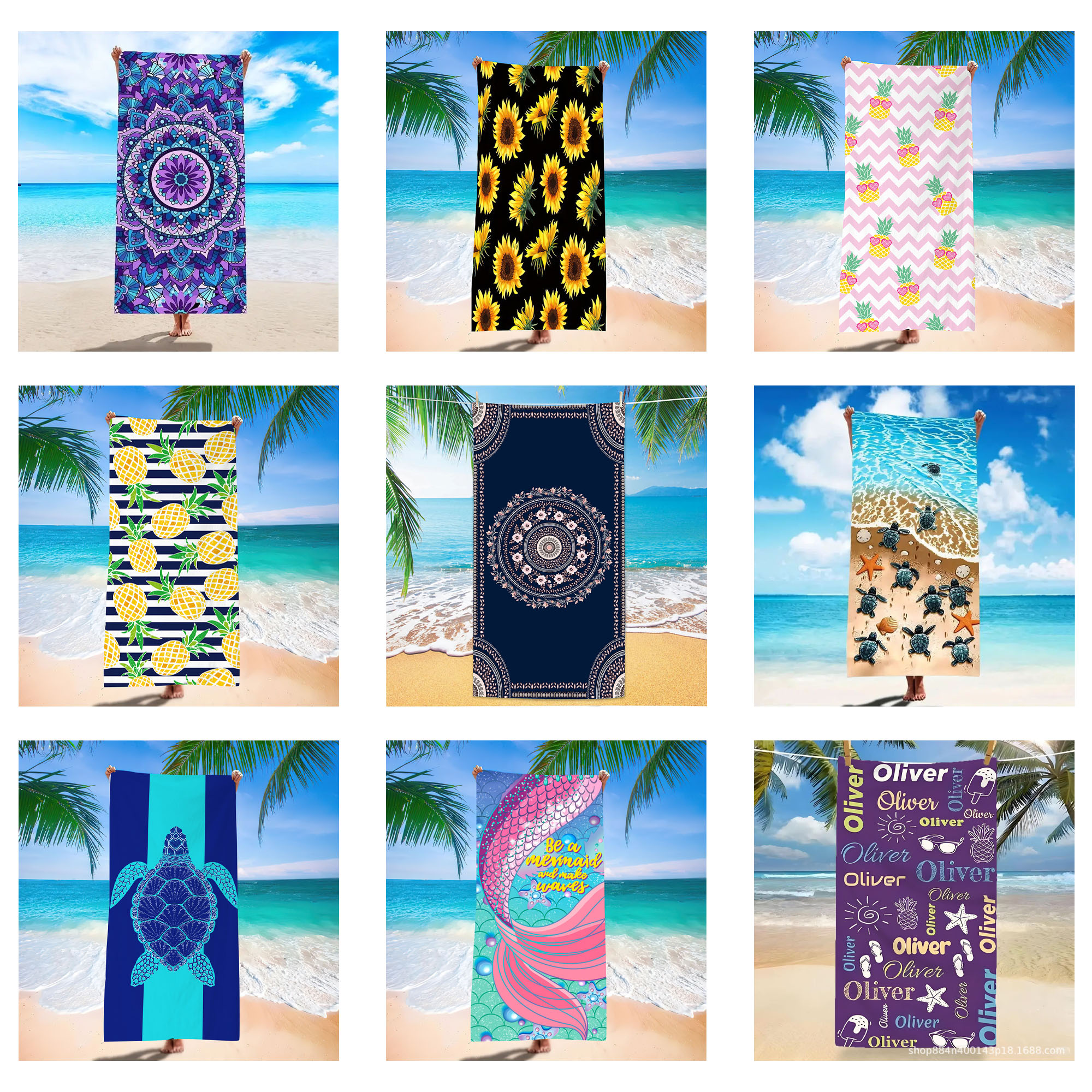 Quick-Dry Microfiber Beach Towel 3